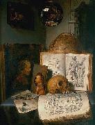 Vanitas still life with skull